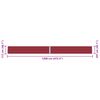 vidaXL Ištraukiama šoninė pertvara, raudonos spalvos, 117x1200cm