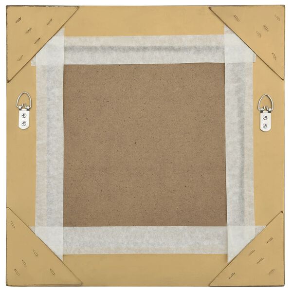 vidaXL Sieninis veidrodis, aukso spalvos, 40x40cm, barokinis stilius