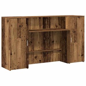 vidaXL Registratūra, medienos, 180x50x103,5 cm, apdirbta mediena