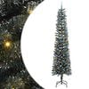 vidaXL Dirbtinė Kalėdų eglutė Žalia 240 cm PVC, plastikas ir plienas