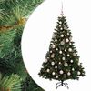 vidaXL Dirbtinė Kalėdų eglutė su burbulais 120 cm 150 LED &Scaron;ilta balta