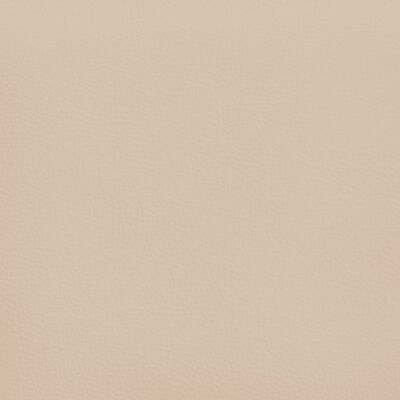 vidaXL Galvūgalis su auselėmis, kapučino ,183x16x78/88cm, dirbtinė oda