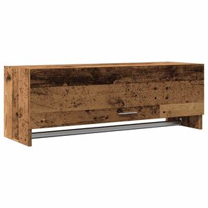 vidaXL Spinta Old Wood 100x32,5x35 cm Engineered Wood