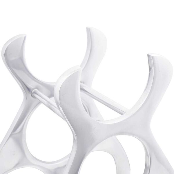 vidaXL Vyno stovas Sidabro 23 x 14 x 28 cm Aliuminis