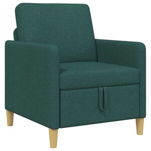 vidaXL Sofa su saugojimo vieta Tamsiai žalia 72 x 78 x 87 cm