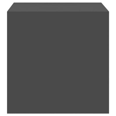 vidaXL Sieninė spintelė, pilkos spalvos, 37x37x37cm, MDP