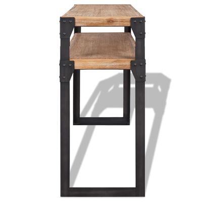vidaXL Konsolinis staliukas, tvirta akacijos mediena, 120x40x85 cm
