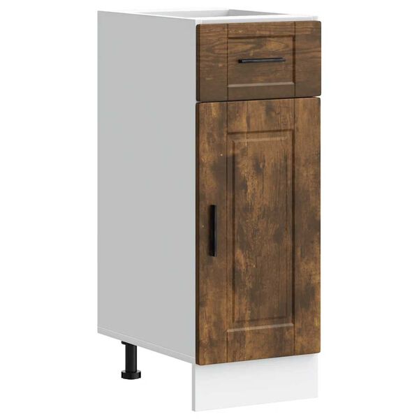 vidaXL Virtuvės spintelė, Porto, dūminio ąžuolo, apdirbta mediena