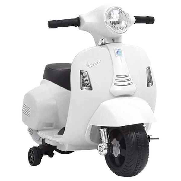 vidaXL Elektrinis žaislinis motoroleris Vespa GTS300, baltos spalvos