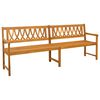 vidaXL Lauko suolas Natūrali 220 x 55,5 x 90 cm