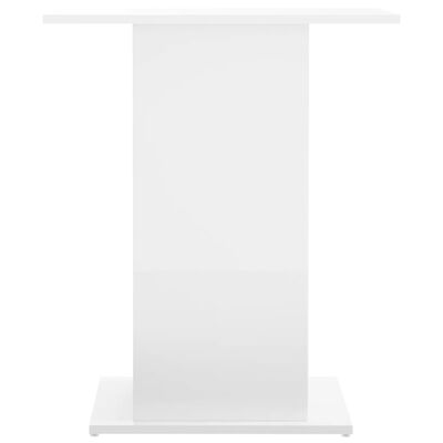 vidaXL Akvariumo stovas, baltas, 60,5x36x72,5cm, mediena, blizgus