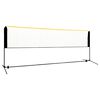 vidaXL Reguliuojamas badmintono tinklas, 400x103x94&ndash;158cm, metalas
