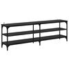 vidaXL Televizoriaus spintelė Juodas ąžuolas 160 x 30 x 50 cm