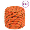 vidaXL Valties virvė, oranžinės spalvos, 16mm, 25m, polipropilenas