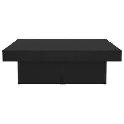 vidaXL Kavos staliukas, juodos spalvos, 90x90x28cm, MDP