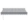 vidaXL Rankiniu būdu i&scaron;traukiama markizė, antracito/balta, 300x250cm