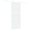 vidaXL Slankios durys Balta 83 x 202 cm Pu&scaron;ies medienos masyvas