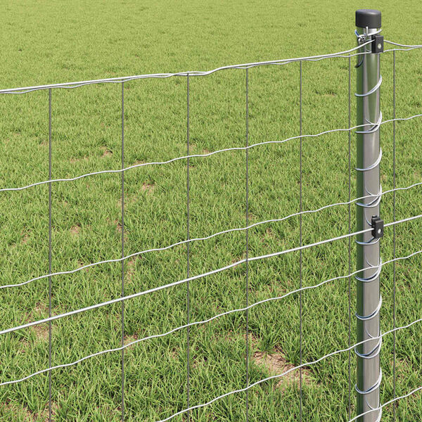 vidaXL Euro tvora Sidabro 0.8 x 10 m Karštai cinkuotas geležis