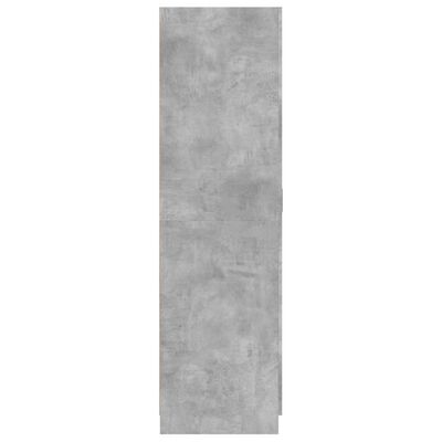 vidaXL Drabužių spinta, betono pilka, 80x52x180cm, apdirbta mediena