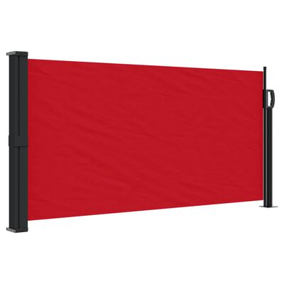 vidaXL Ištraukiama šoninė markizė, raudonos spalvos, 100x500cm