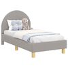 vidaXL Vaiki&scaron;ka Lovo Rėmas su Galvūgaliu &Scaron;viesiai pilka 70 x 140 cm