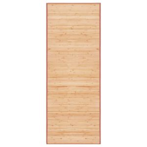 vidaXL Kilimas, rudas, 80x200 cm, bambukas