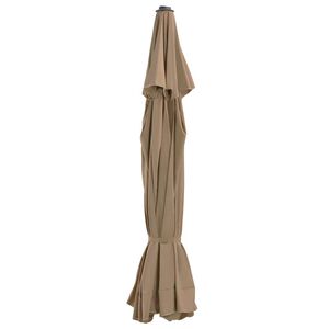 vidaXL Pakaitinis audinys lauko skėčiui nuo saulės, taupe, 515cm