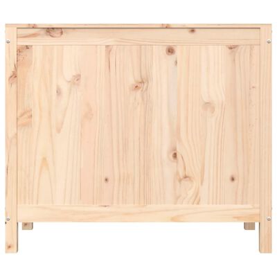 vidaXL Skalbinių dėžė, 88,5x44x76cm, pušies medienos masyvas