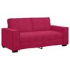 vidaXL Dvivietė sofa, vyno raudonumo, 180x78x84 cm, aksominė