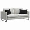 vidaXL Sofa Pagalvės 2 pcs Juoda 60 x 40 cm Kordūrinis audinys