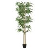 vidaXL Dirbtinis bambukas, žalios spalvos, 180cm, 1216 lapų