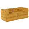 vidaXL Modulinė sofa 2 pcs Geltona 140 x 70 x 56 cm audinys