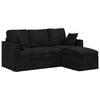vidaXL Sofa Juoda 178 x 134 x 80 cm Aksomas