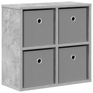 vidaXL Kabalas su stalčių Betono pilka 49,5 x 22 x 47 cm