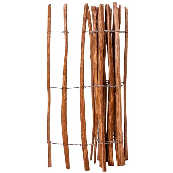 vidaXL Statinių tvora, 120x250cm, lazdyno mediena