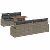 vidaXL Sodo Sofų Rinkinys 8 vnt. Pilka 100 x 55 x 73 cm