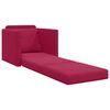 vidaXL Sofa lova 60cm Vyno raudona Aksomas