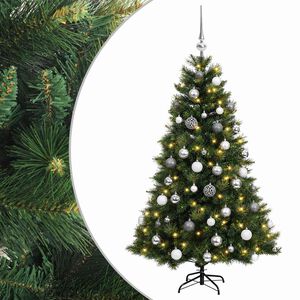 vidaXL Dirbtinė kalėdinė eglutė su rutuliuku 120 cm 150 LED