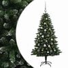 vidaXL Dirbtinė Kalėdų eglutė su burbulais 120 cm 150 LED &Scaron;ilta balta