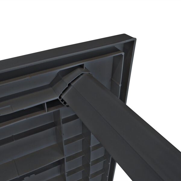 vidaXL Sodo stalas, abtracito sp., 126x76x72cm, plastikas