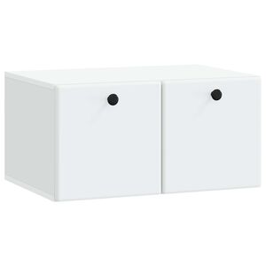 vidaXL Sieninė TV spintelė 59,5 x 41 x 30 cm Balta Apdirbta mediena