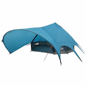 vidaXL Teepee palapinė 9 žmonėms Mėlyna ir Pilka 502 x 502 x 297 cm