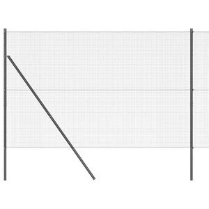 vidaXL Suvirintas vielos tvora žemės tvirtinimas 25 x 1,6 m Pilka