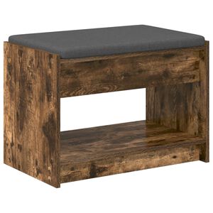 vidaXL Koridoriaus suolas Rūkytas Ąžuolas 63 x 38 x 45 cm