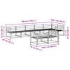 vidaXL Lauko sofos komplektas 8 pcs Natūrali Kietos akacijos mediena