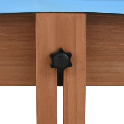 vidaXL Smėlio dėžė su stogeliu, 122x120x123cm, eglės mediena