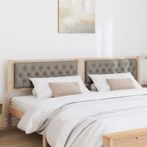 vidaXL Galvūgalis Kita Ruda ir taupe 200 cm Pu&scaron;ies masyvas