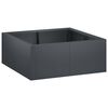 vidaXL Sienelė 4 vnt. 100 x 100 x 40 cm Plienas Antracito
