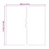 vidaXL Skaidrus brezentas su kilpomis 5x8 m PVC