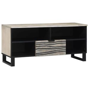 vidaXL TV vienetai 105 x 33 x 46 cm Balta Apdirbta mediena